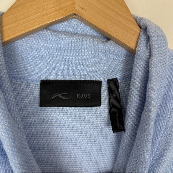 KJUS Cowl Neck Kessy Sweater Light Blue Cotton Cashmere Blend Pullover - Picture 4 of 7